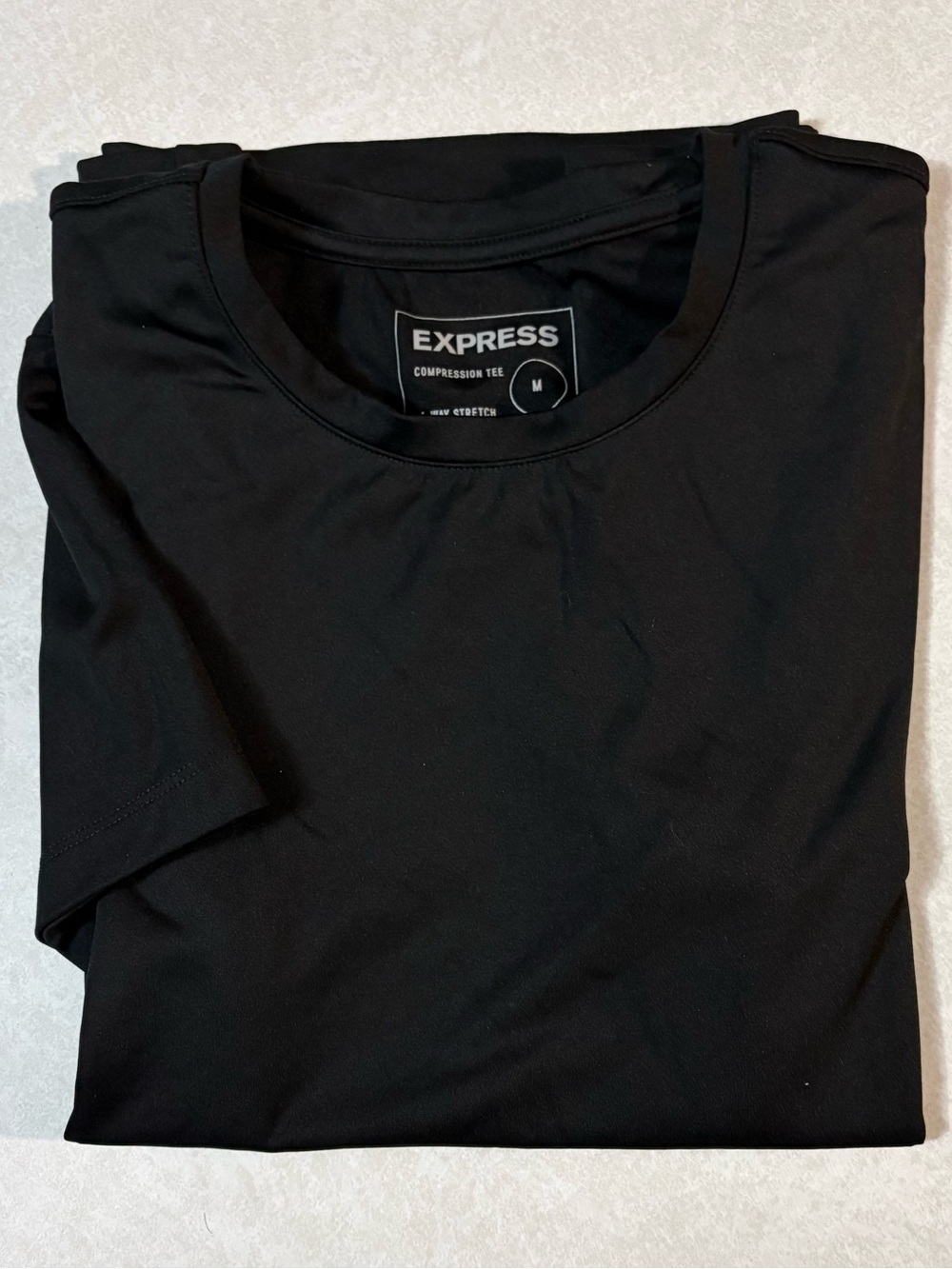 Express Men’s Black compression Tee